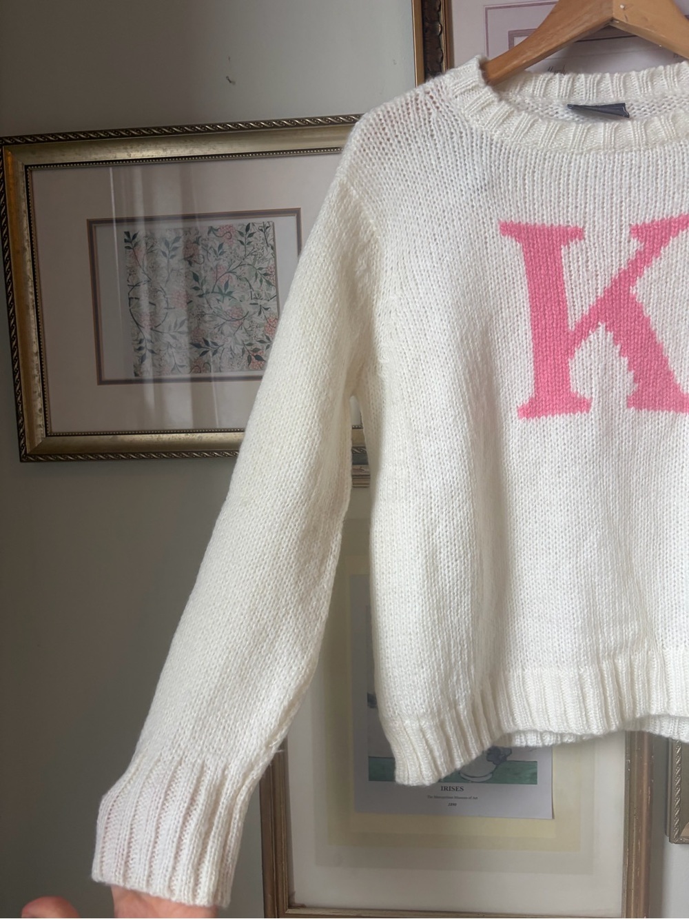 Wood Ships K Initial Crew Neck Sweater Small - Picture 3 of 8